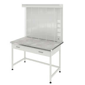 Стенд титровальной установки 1200х640х1830 с одним широким ящиком (Арт: 56.0534.30.08)